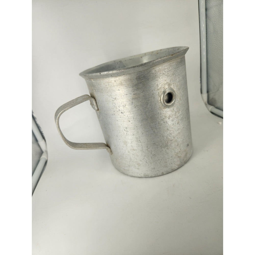 Vtg Aluminum 7" 3‎ Quart Measuring Pitcher Jug With Side Vent DDR